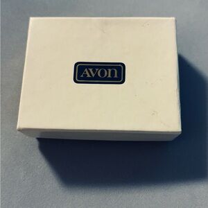 Vintage Avon Gold Tone Hex Pendant Necklace, with Original Box & Brochure